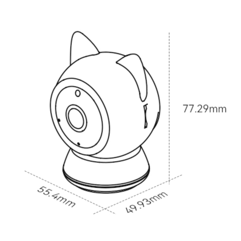 Cámara de vigilancia para mascotas Pet Vision color Blanco