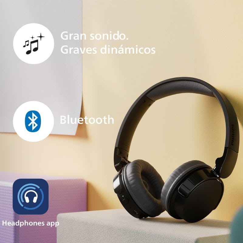 PHILIPS TAH3209BK On-Ear Bluetooth Noir - Casques sans fil - Ítem3
