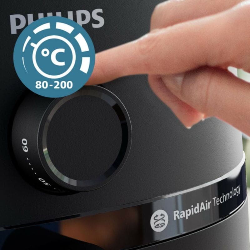 Freidora de aire Philips 1000 series NA120/00 4.2 L Negro con temperatura de hasta 200°C