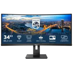 Philips 346B1C 34 Quad HD VA 100 Hz UltraWide Incurvé Noir – Moniteur PC