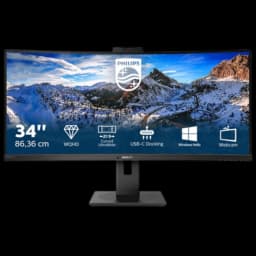 PHILIPS 346P1CRH 34 Incurvé WLED UWQHD Multimédia Noir – Moniteur PC