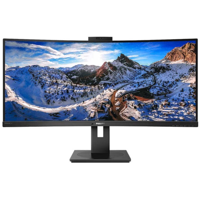 Philips 346P1CRH Webcam incurvée UltraWide 34 Quad HD VA 100Hz Vue de face