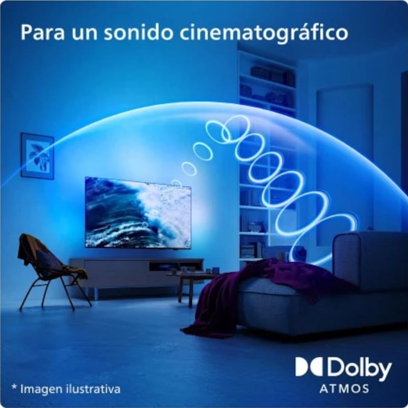Philips 43PUS8209/12 43 QLED 4K Ultra HD Ambilight Smart TV Wifi Preto - Televisão - Item4
