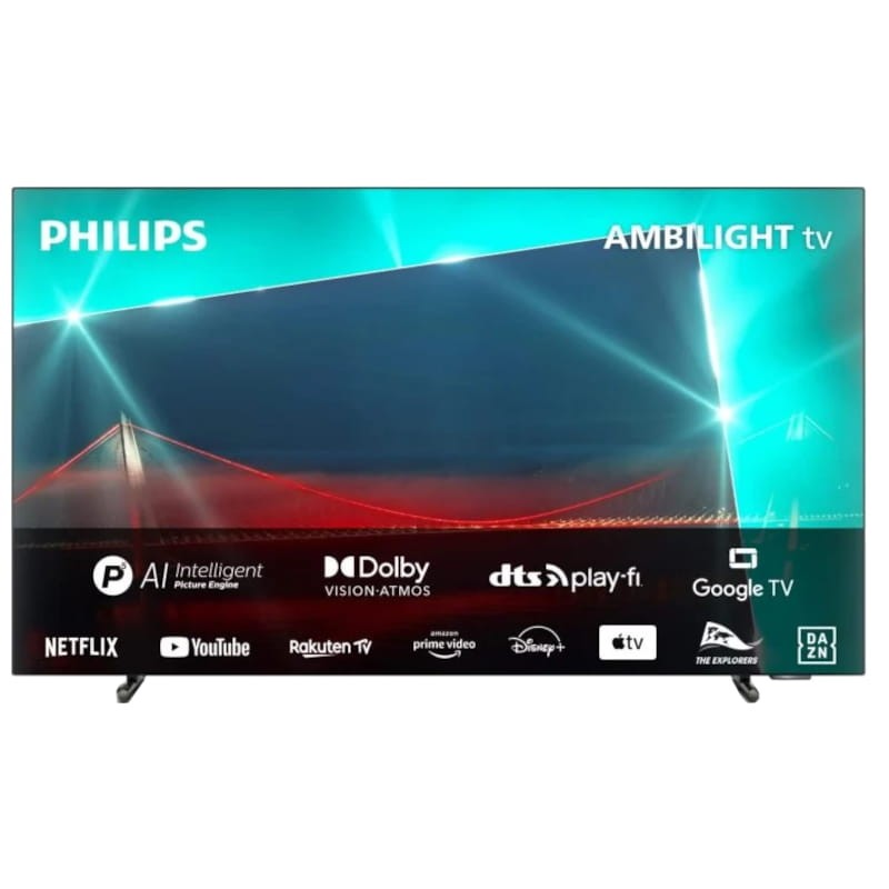 Philips 55OLED718/12 55 4K Ultra HD Ambilight Smart TV Métallique - Télévision - Ítem