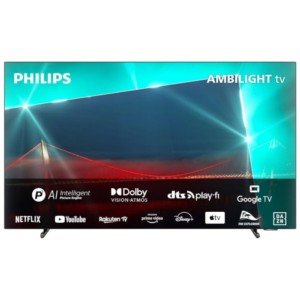 Philips 65OLED718/12 65 OLED 4K Ultra HD Ambilight Smart TV Métallique - Télévision