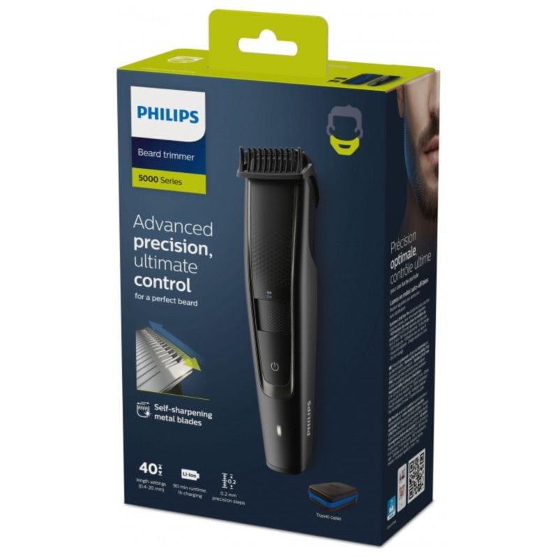 Rasoir Philips Beardtrimmer Series 5000 BT5515/70 Wet/Dry Noir - Ítem4