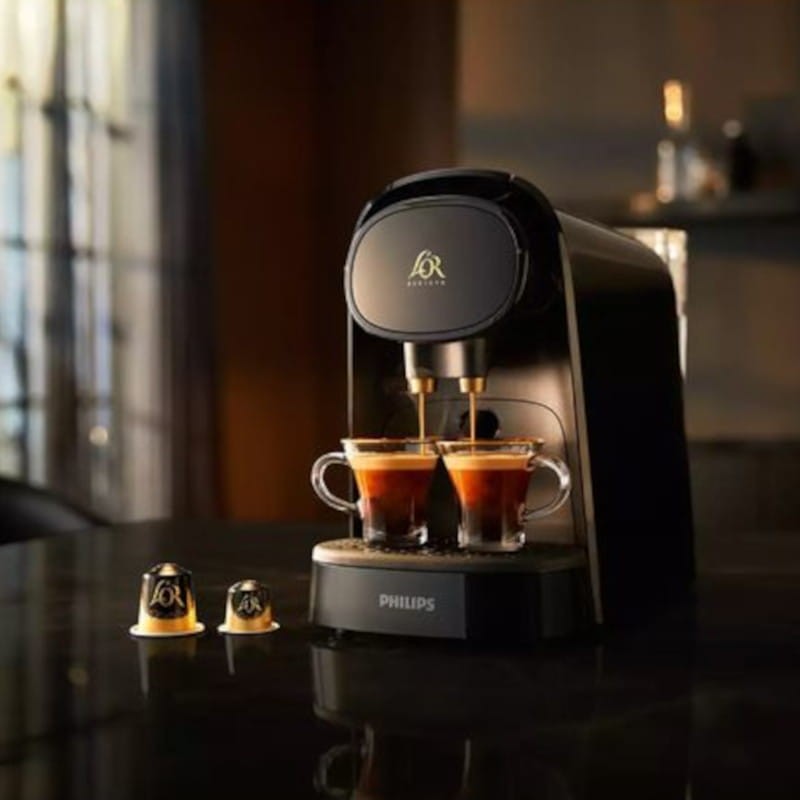 Cafetera Philips L´Or Barista System Negra LM8012/60 para Cápsulas L'Or y  Nespresso