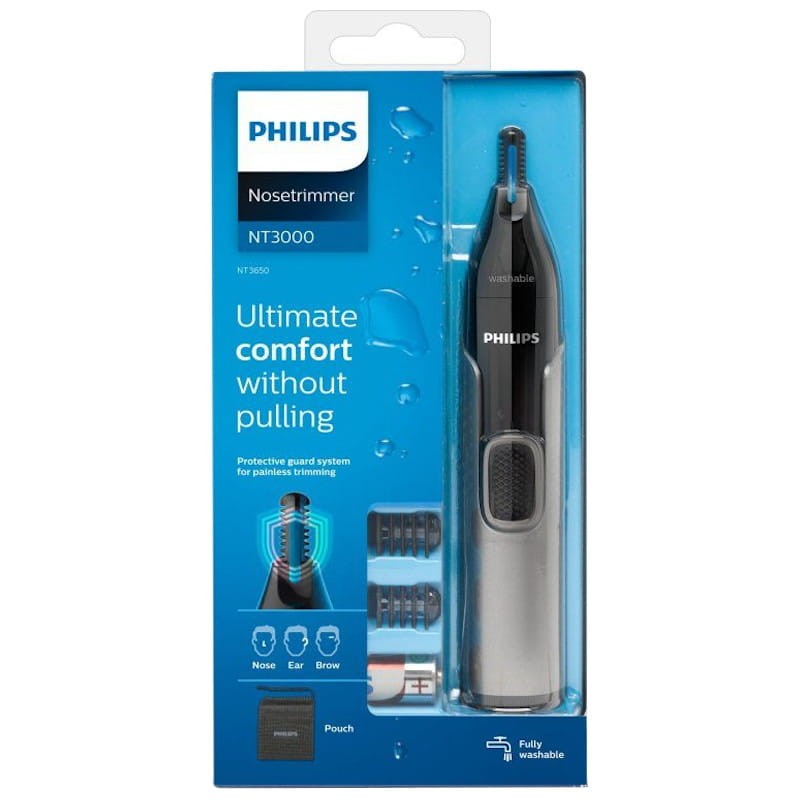 Philips NT365016 - Cortapelos Nariz/Orejas/Cejas Negro y Gris - Ítem4