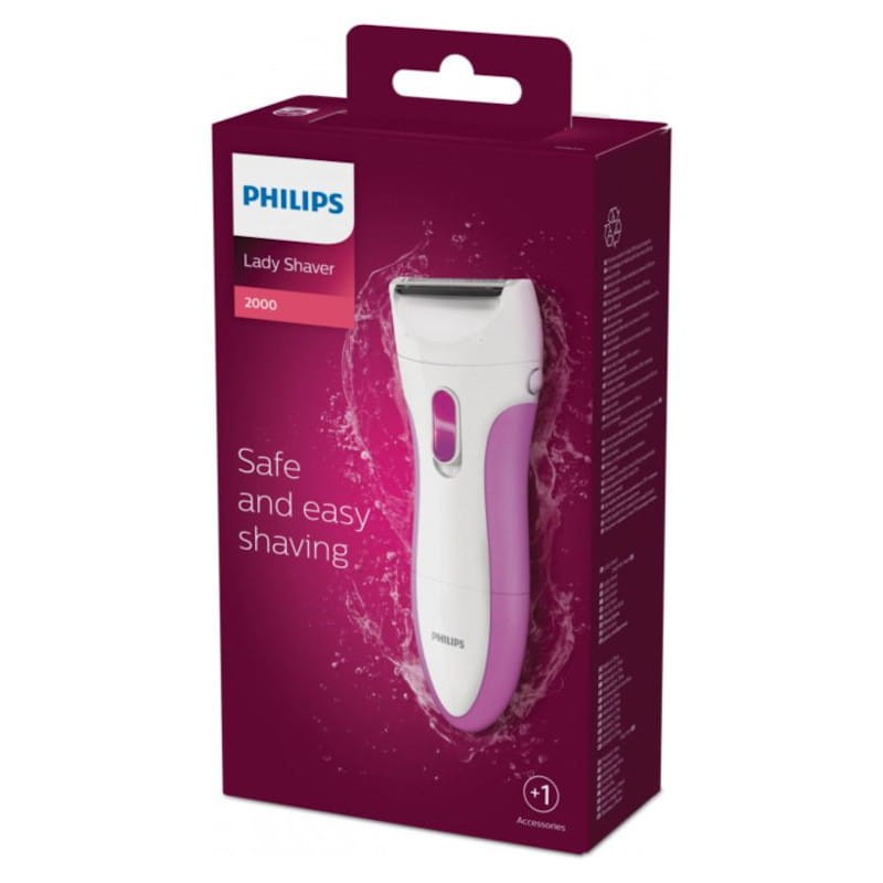 Afeitadora eléctrica Philips SatinShave Essential HP6341/00 Rosa/Blanco - Ítem2