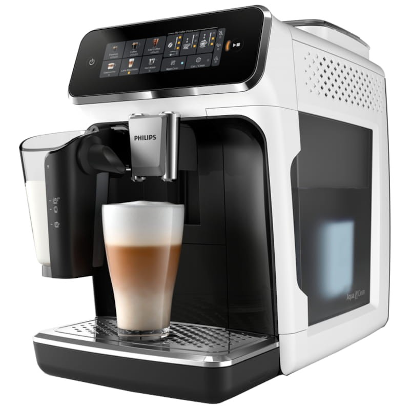 Philips Series 3300 EP3343/50 Máquina de café expresso superautomática branca para 6 bebidas - Item