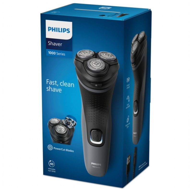 Afeitadora eléctrica Philips Shaver 1000 Series S1142/0 Negro/Gris - Ítem1