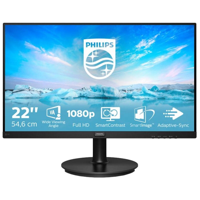 Philips V Line 221V8/00 21.5 FullHD LED VA Monitor Preto - Item