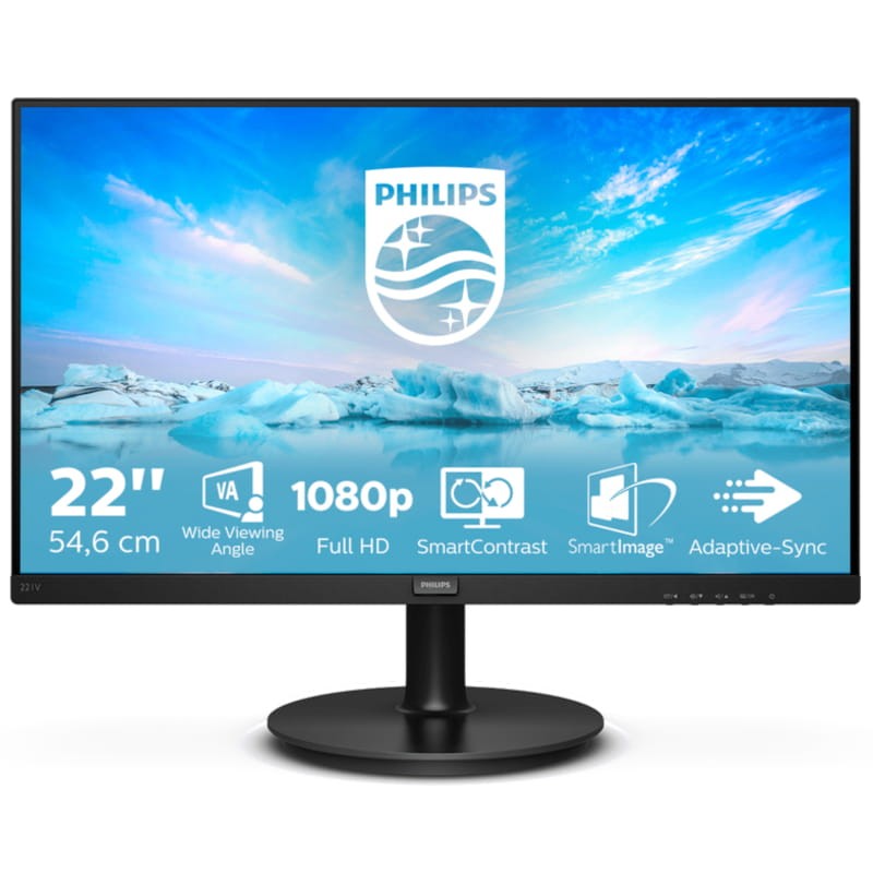 Philips V Line 221V8A/00 21,5 VA LED Full HD Preto - Monitor PC - Item