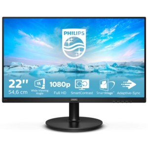 Philips V Line 221V8A/00 21,5 VA LED Full HD Preto - Monitor PC