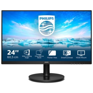 Philips V Line 241V8L/00 LED Moniteur LED Full HD 24 Noir