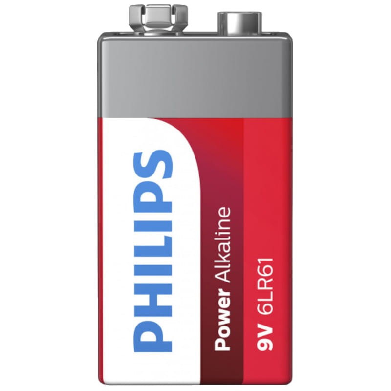 Batería Philips Alcalina 9V 6LR61P1B - Ítem1