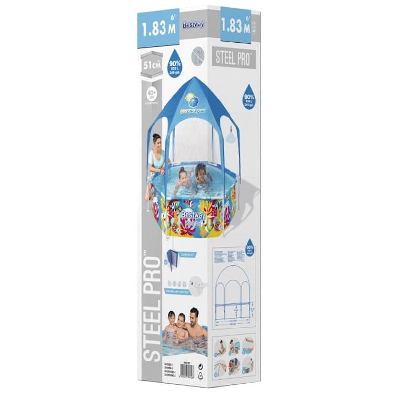 Piscina Infantil com Telhado Splash-in-Shade Bestway 5618T - Item4