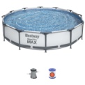 Piscina desmontable redonda grande Bestway Steel Pro 56416 + bomba de filtrado - 366 cm - Ítem