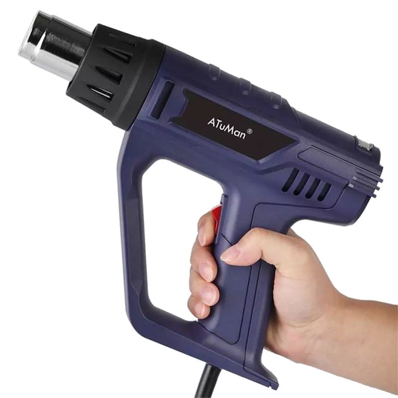 2000w Hot Air Heat Gun With 4 Nozzles Paint Stripping Varnish Stripper Remover