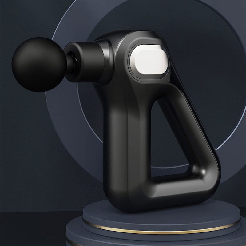 Pistola de Massagem Muscular 8 Cabeças 12 Níveis LCD Touch Preto - Item1