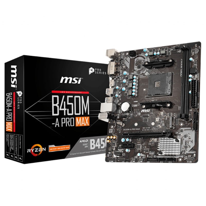 Carte mère AM4 MSI B450M A-PRO MAX - Ítem