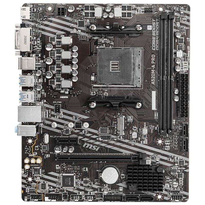 Carte mère MSI A520M-A PRO AM4 - Frontale