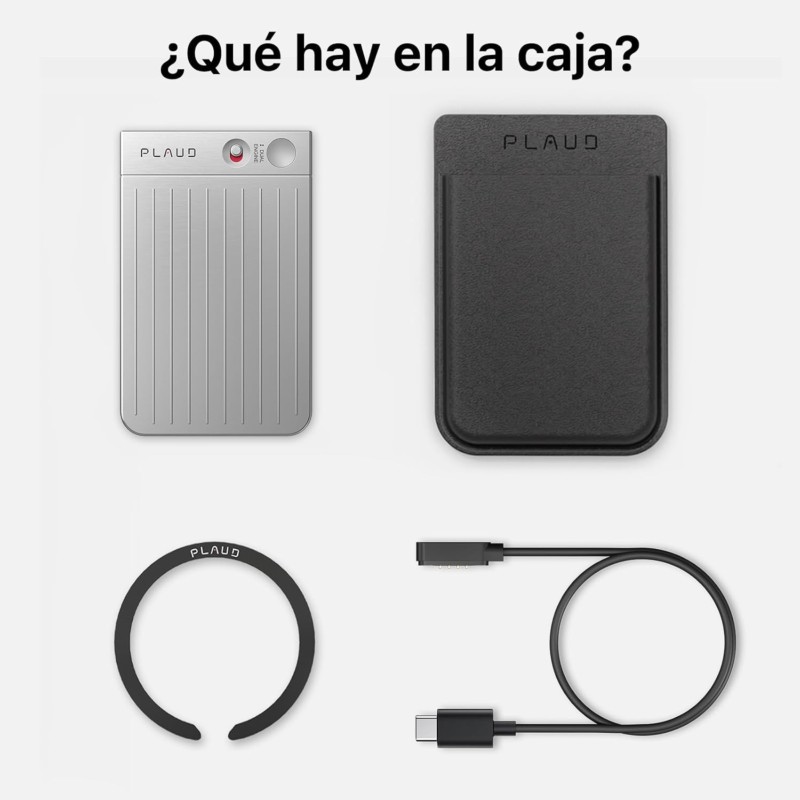 Grabadora de Voz Plaud Note IA Plata - Ítem11