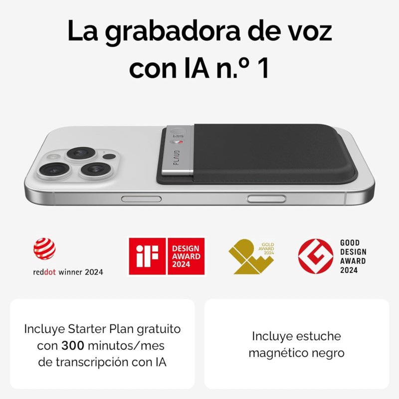 Grabadora de Voz Plaud Note IA Plata - Ítem5