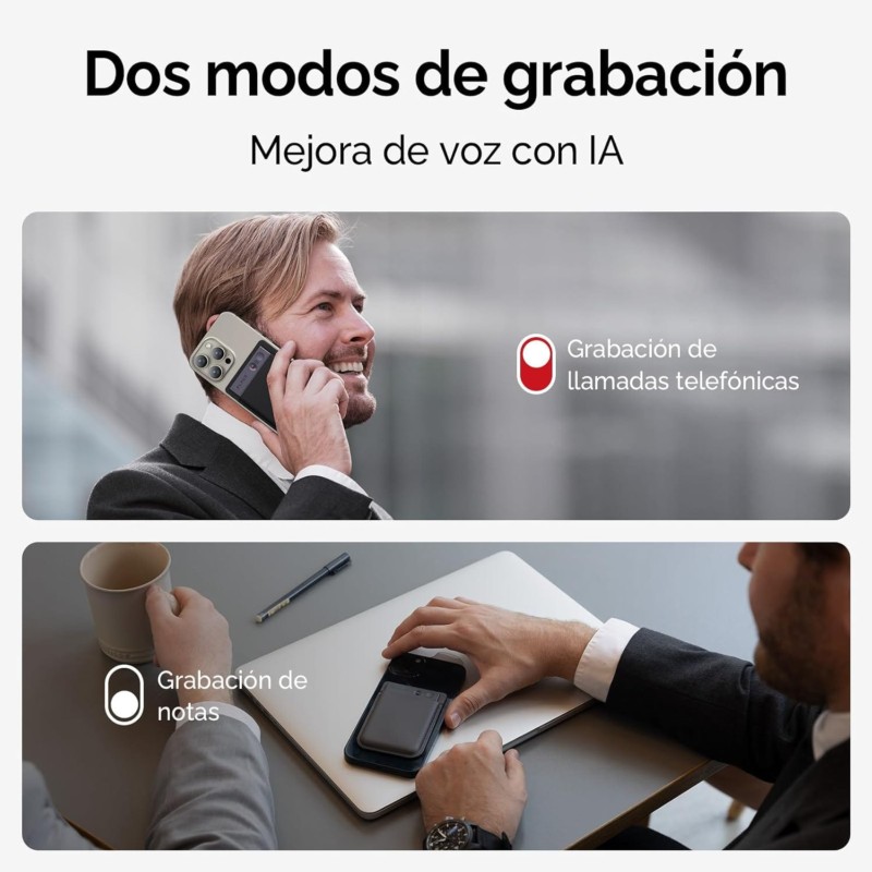 Grabadora de Voz Plaud Note IA Plata - Ítem8