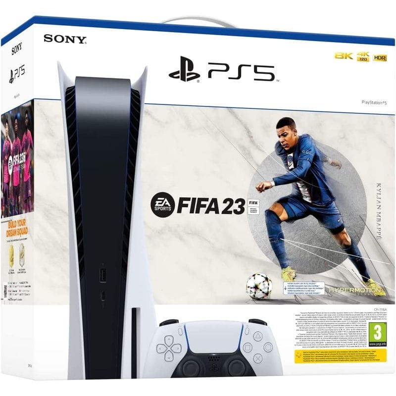 Console Playstation 5 825 GB Sony Bundle EA Sports FC 24 4K com o