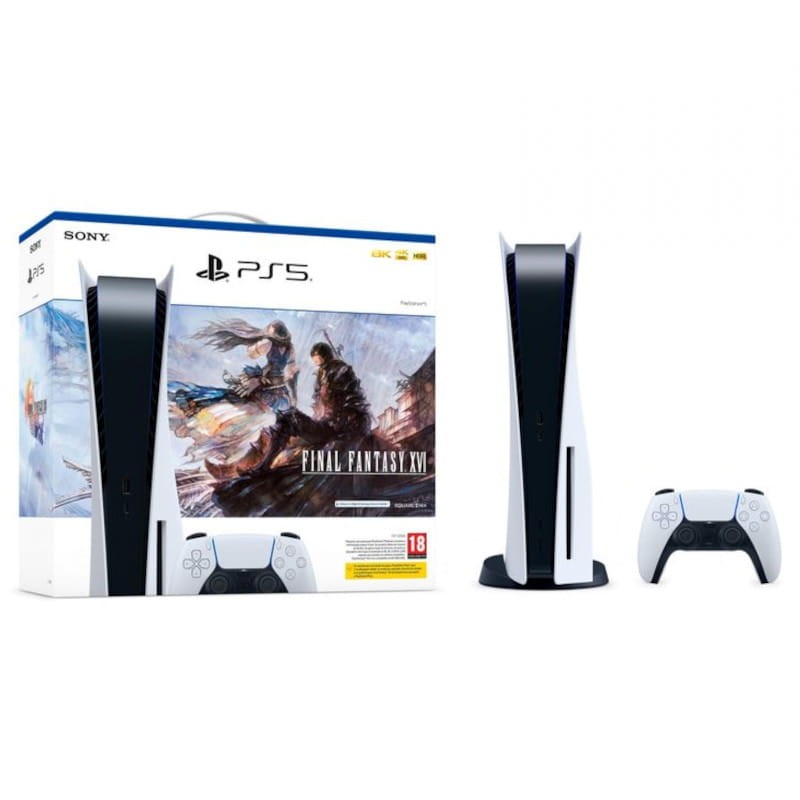 Consola Playstation 5 Estándar 825GB Blanco + Juego Final Fantasy XVI - Ítem