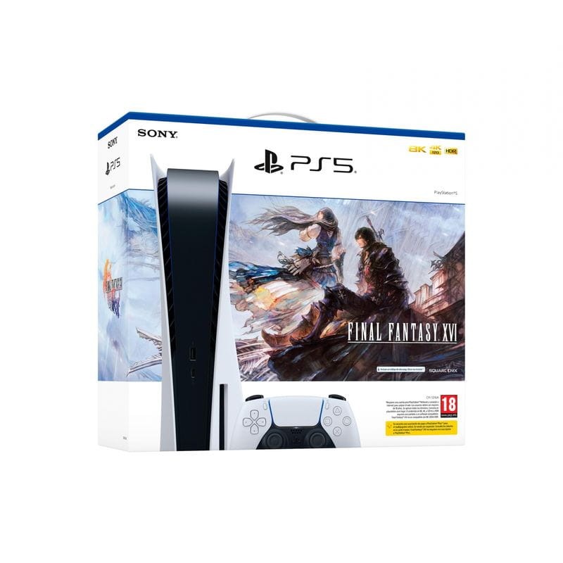 Consola Playstation 5 Estándar 825GB Blanco + Juego Final Fantasy XVI - Ítem1