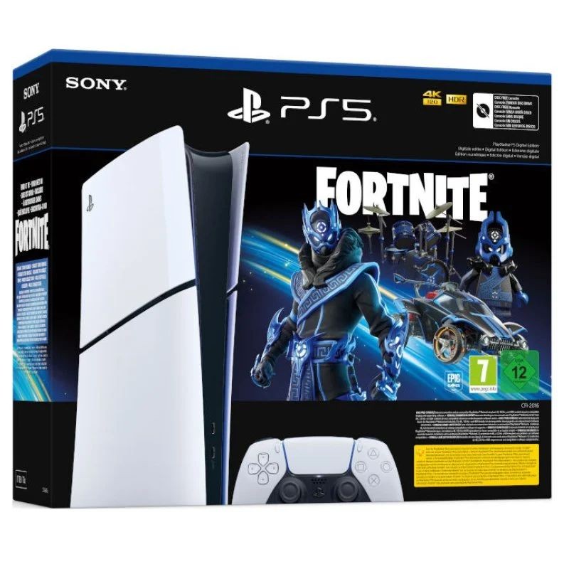 Sony PlayStation 5 Slim 1TB Digital + Fortnite Cobalt Star - Consola SONY - Item
