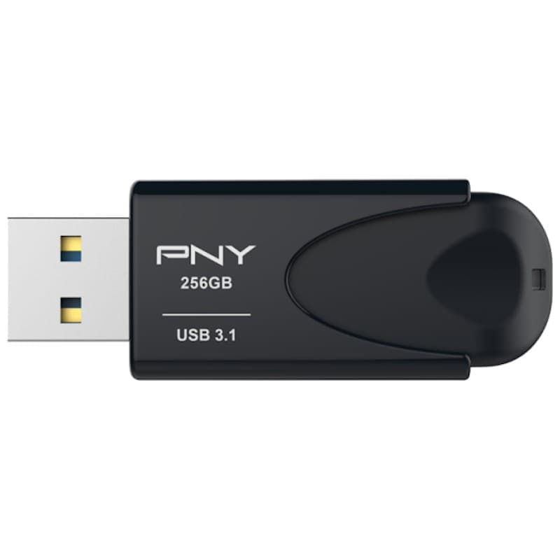 PNY Attache 4 256GB USB 3.1 Gen 1 Negro - Frontal