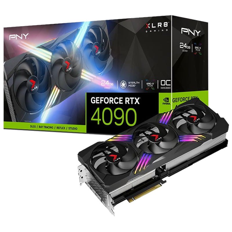 Placa gráfica PNY GeForce RTX 4090 XLR8 Gaming VERTO EPIC-X RGB 24GB GDDR6X - Item