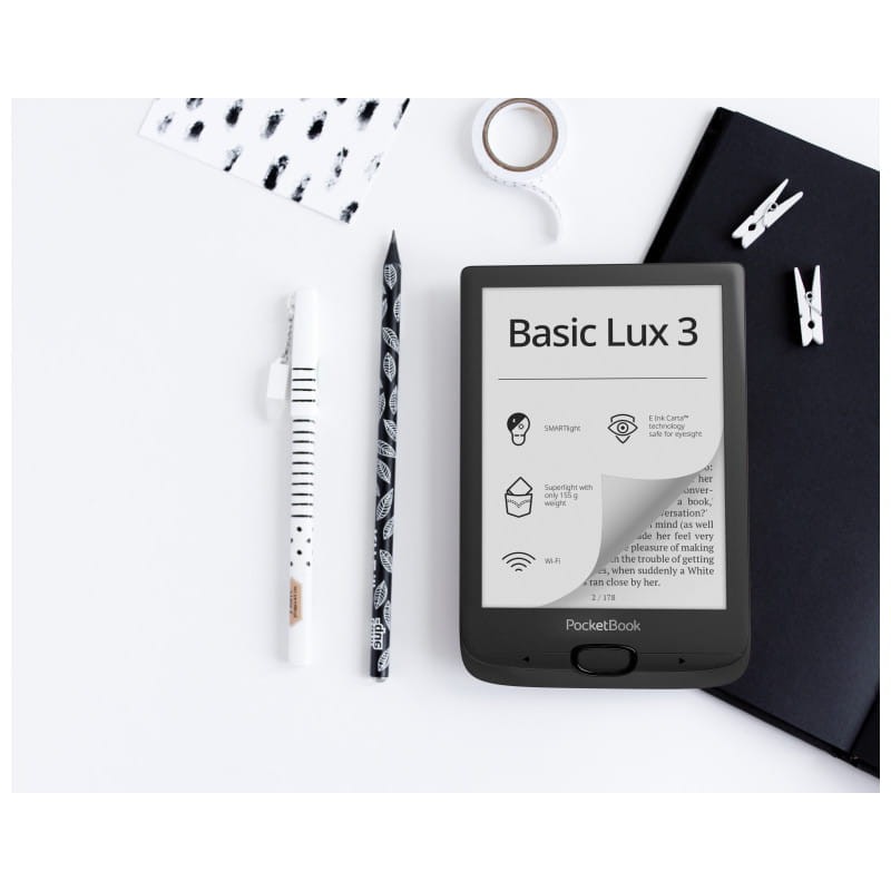PocketBook Basic Lux 3 eReader 8GB Wifi Preto - Item6