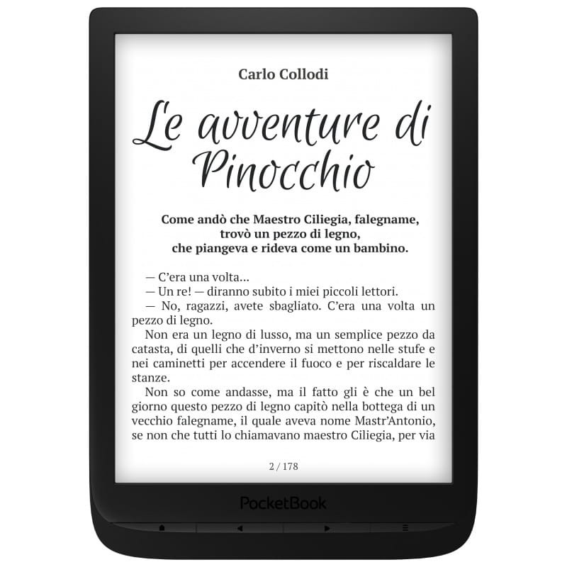 PocketBook InkPad 3 eReader 8GB com Luz frontal Regulável Preto - Item
