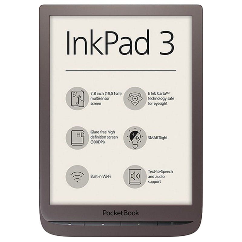 PocketBook InkPad 3 - eReader - Pantalla 7.8 tactil - 8GB - Wifi - Marrón - PB740-X-WW - Ítem