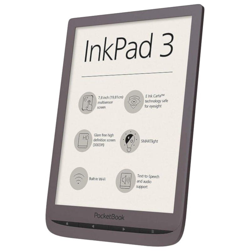 PocketBook InkPad 3 - eReader - Ecrã 7.8 tactil - 8GB - Wifi - Castanho - PB740-X-WW - Item1