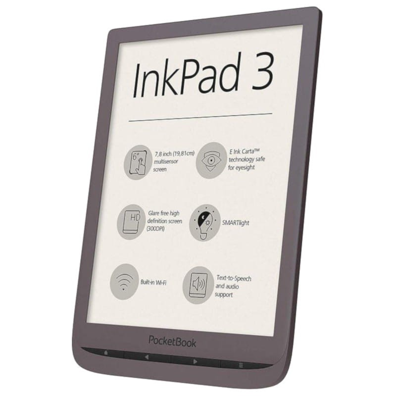 PocketBook InkPad 3 - eReader - Pantalla 7.8 tactil - 8GB - Wifi - Marrón - PB740-X-WW - Ítem1