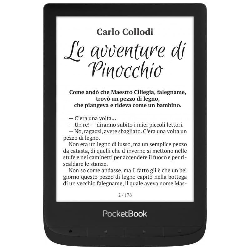 PocketBook Touch Lux 5 eReader 8GB con Luz frontal Regulable Negro