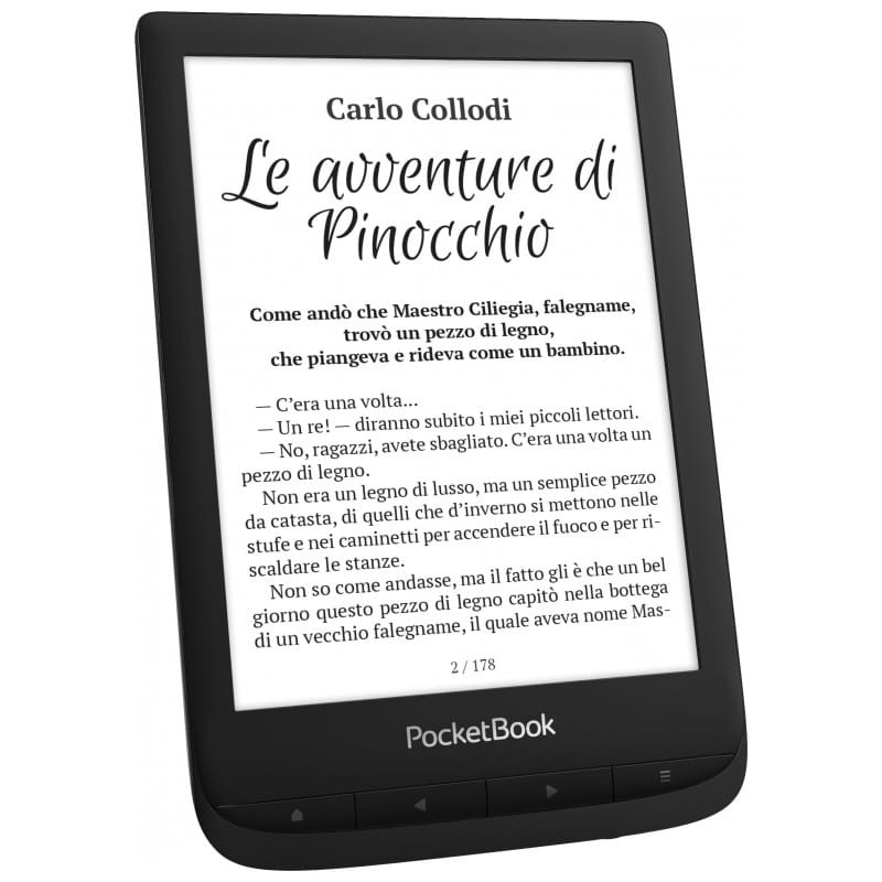 PocketBook Touch Lux 5 eReader 8GB com Luz frontal Regulável Preto - Item1