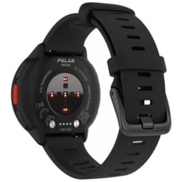 Polar Pacer Preto - Vista traseira do relógio inteligente