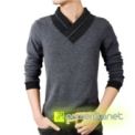 Polo Doble Cuello Gris - Hombre - Ítem