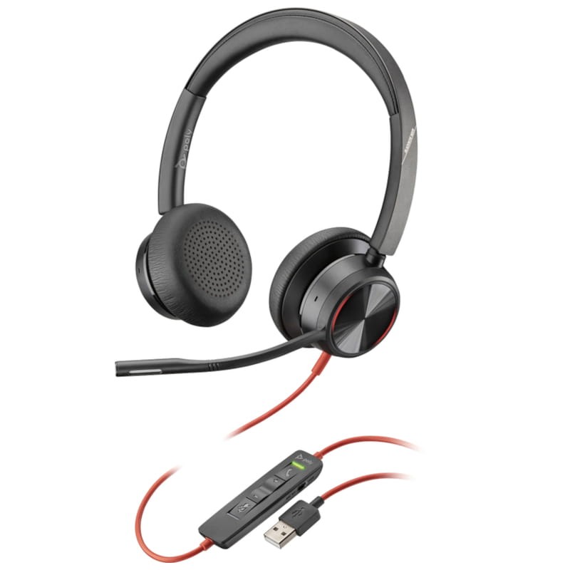 Poly Blackwire 8225 USB tipo A Negro – Auriculares PC - Ítem