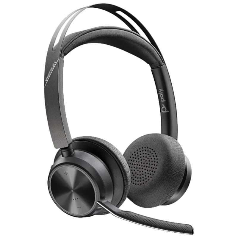 Poly Voyager Focus 2 UC con adaptador Bluetooth BT700 USB-A y Certificación Microsoft Teams - Auriculares PC - Ítem