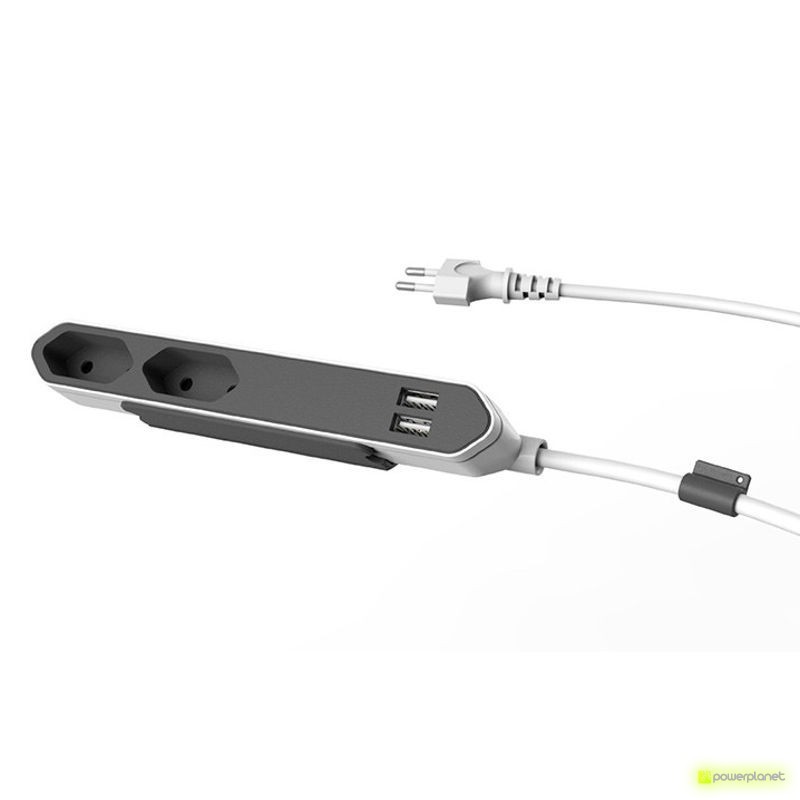 PowerBar 2 Tomas + 2 Puertos USB