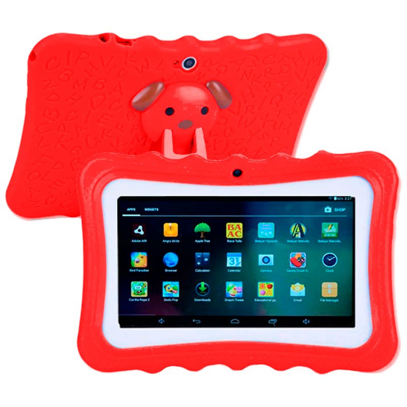Tablet para crianças Powerbasics Q88 Vermelho - Item