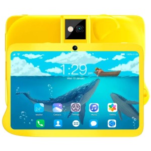 Tablet para crianças Powerbasics Q8C2-2 Amarelo