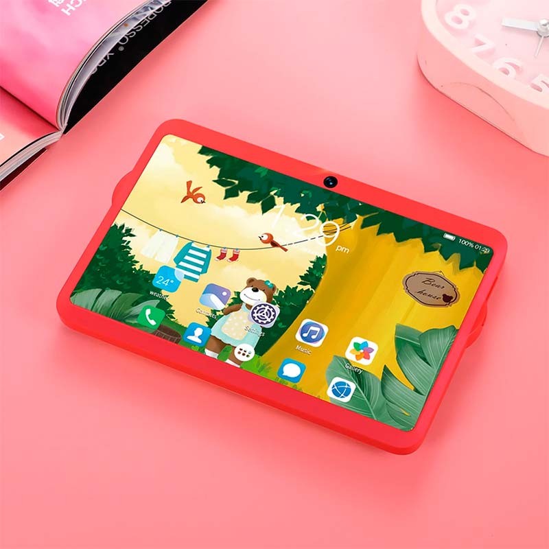 Tablet pour enfants Powerbasics Q8C2 Rouge - Ítem1